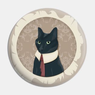 Classy Cat Portrait Pin