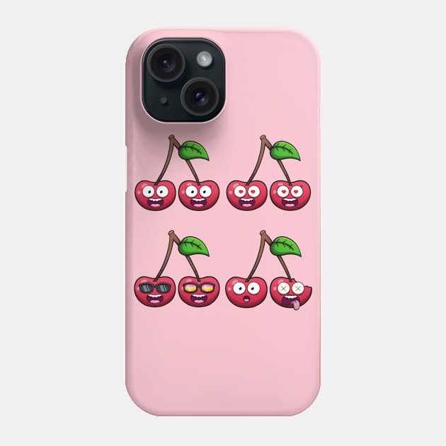 Cute Cherries Phone Case by TheMaskedTooner