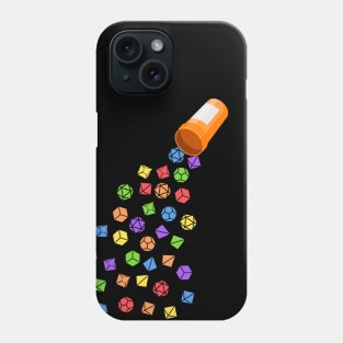 Rainbow Dice Set Pills Tabletop RPG Phone Case