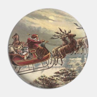 Victorian Christmas Santa Claus Pin