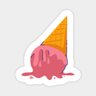 Melted Ice Cream Magnet