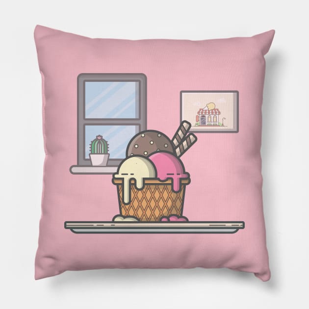 Ice cream Pillow by Catalyst Labs