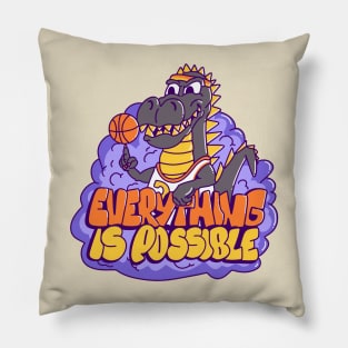 Basketball Dino Pillow