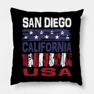 San Diego California USA T-Shirt Pillow