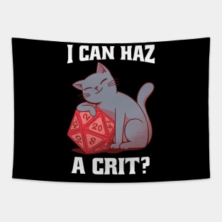 D&D Cat I can haz a crit Tapestry