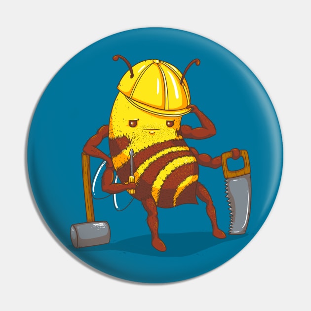 Worker Bee Pin by spookylili