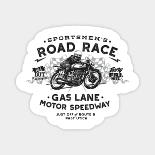 Vintage Motorcycle Race Retro Tee Magnet