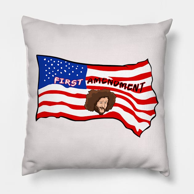 American Flag First Amendment Pillow by ssbond