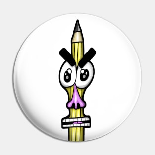 Angry Pencil Pin