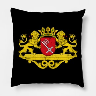 Bremen, Germany - Vintage Style Coat of Arms Pillow