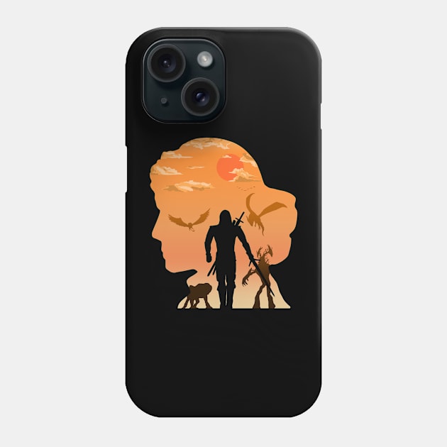 I'm coming, Ciri Phone Case by Lotus Ink Mage