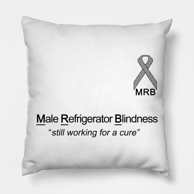 Male Refrigerator Blindness Pillow by CowTongueSalad 