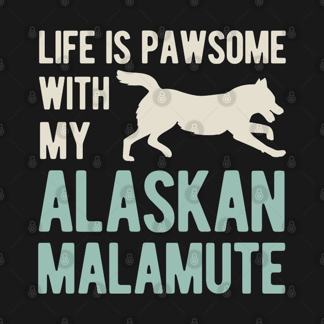 Funny Alaskan Malamute by TheVintageChaosCo.