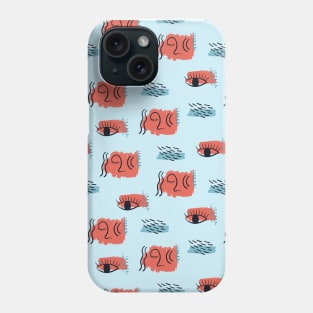 Pattern with esoteric symbols Phone Case