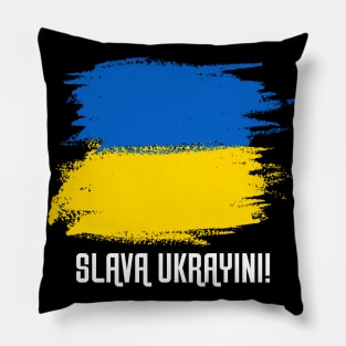 Support Ukraine Patriotic Solidarity Flag Design Pillow