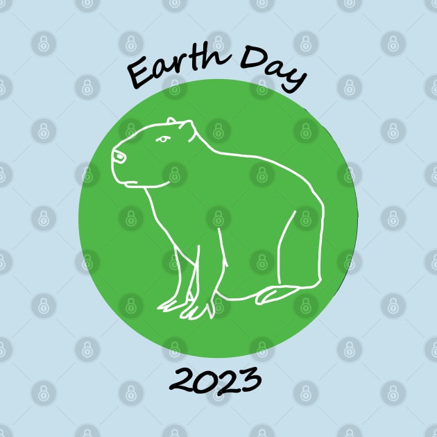 Earth Day 2023 and Capybara by ellenhenryart