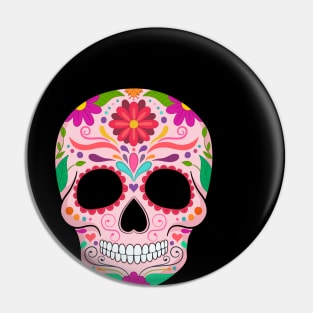 Sugar Skull Calavera Pin