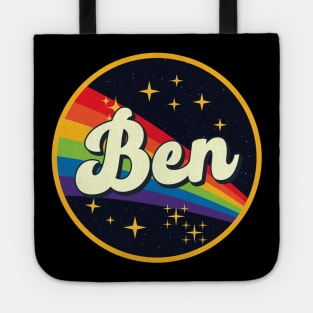 Ben // Rainbow In Space Vintage Style Tote