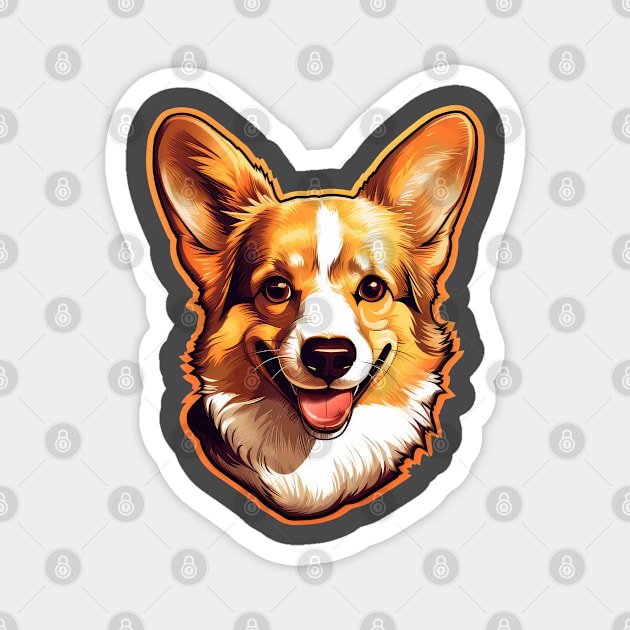 Corgi Magnet by RosaliArt