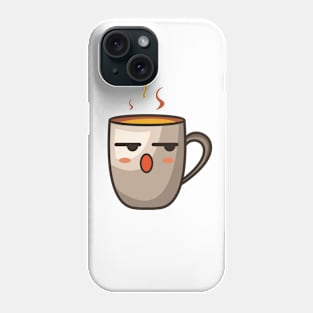 wow emoji coffe Phone Case