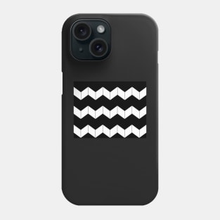 Abstract geometric pattern - zigzag - black and white. Phone Case