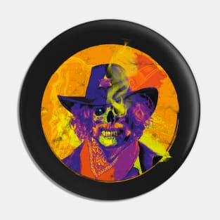 Grinning Undead Cowboy Pin