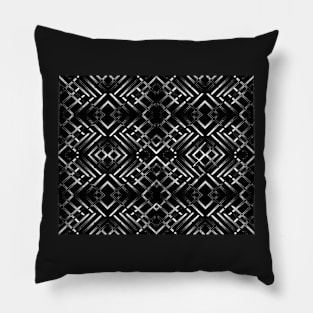 Geometric B&W Pillow