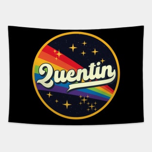 Quentin // Rainbow In Space Vintage Style Tapestry