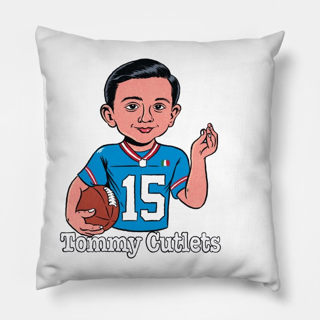 Tommy Cutlets Pillow by brainchaos