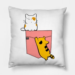 FALLING CAT POUCHIE SHIRT - In Pocket Pillow