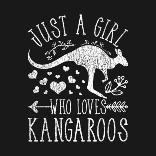 Australian Animal Vintage Girly Kangaroos T-Shirt