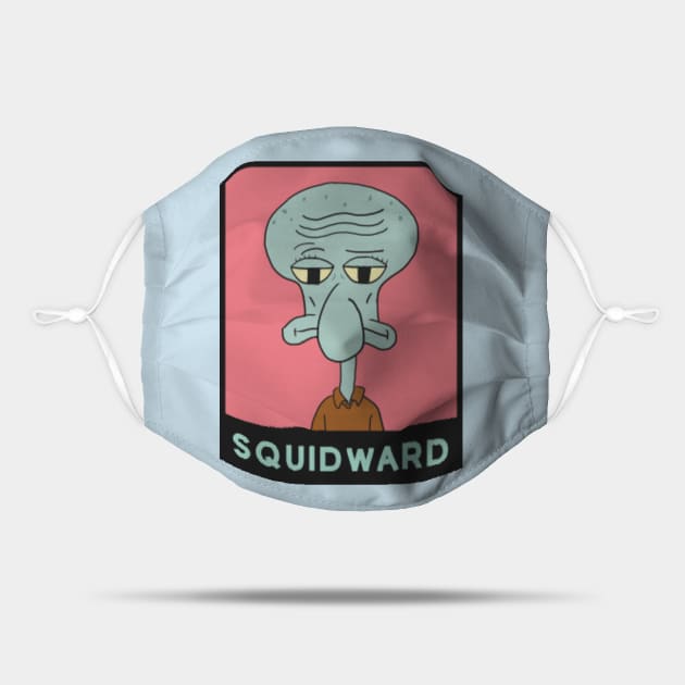svømme Barber tørre Squidward Ugly Face - Squidward - Mask | TeePublic