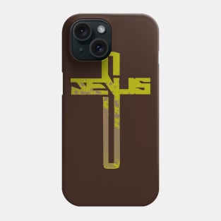 Jesus Cross - Green Phone Case