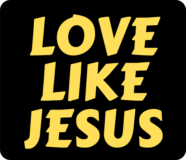 Love Like Jesus | Christian Typography Kids T-Shirt by All Things Gospel