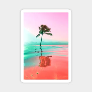 Tropical palm color Magnet