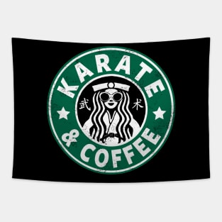 KARATE - KARATE AND COFFEE Tapestry