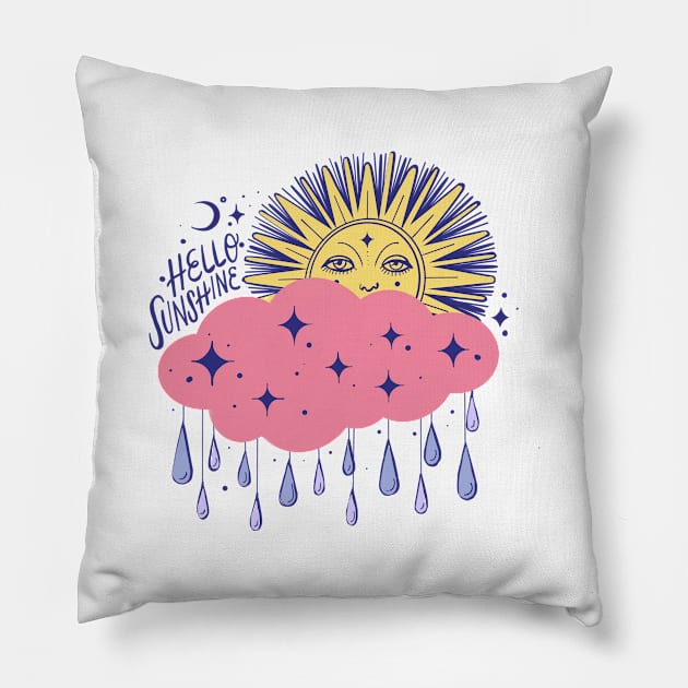 Hello sunshine Pillow by Paolavk