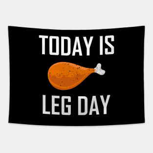 Leg Day Gym Fitness Squats Thanksgiving Gift Tapestry