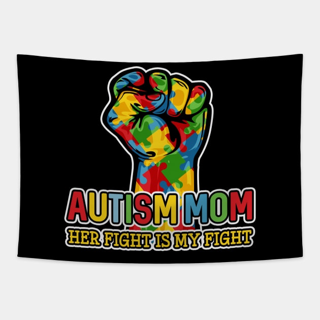 Autism mom Tapestry by RadStar