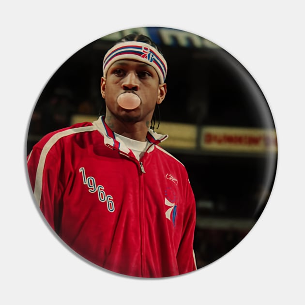 Allen Iverson - Chewing Gum Vintage Pin by Milu Milu