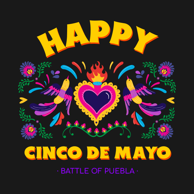 Happy Cinco De Mayo Mexican Pride Mexico Mexicano Mexicana by Tip Top Tee's