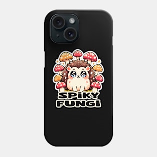 Cute Kawaii Hedgehog Mushroom Paradise Phone Case