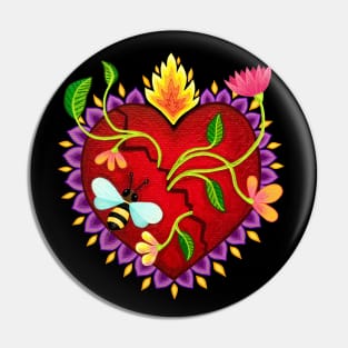 The Burning Heart of Love Pin