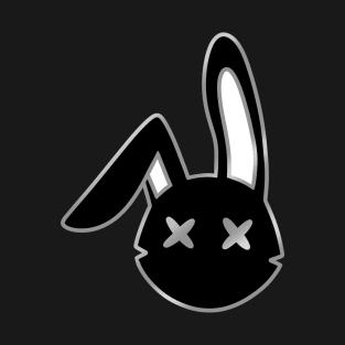 X eyed bunny (silver and black) T-Shirt