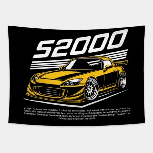 JDM Yellow S 2000 Touge Tapestry
