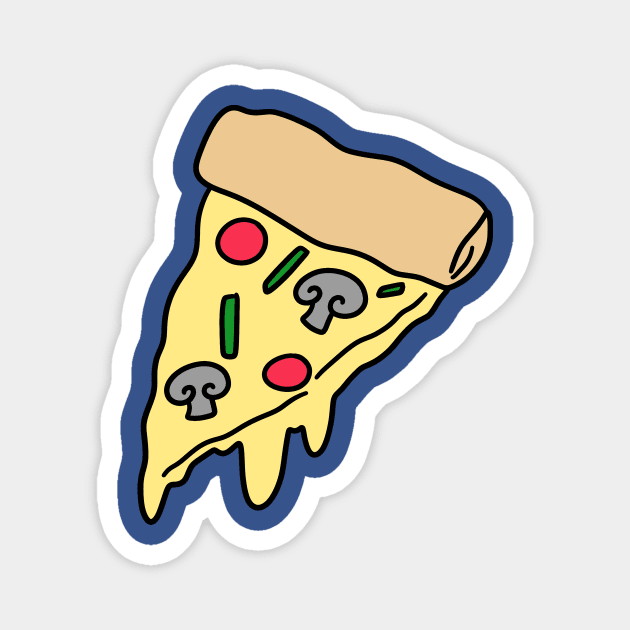 Melted Cheese Pizza Magnet by saradaboru