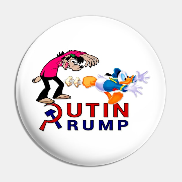 Putin & Trump Pin by Aloha Designs