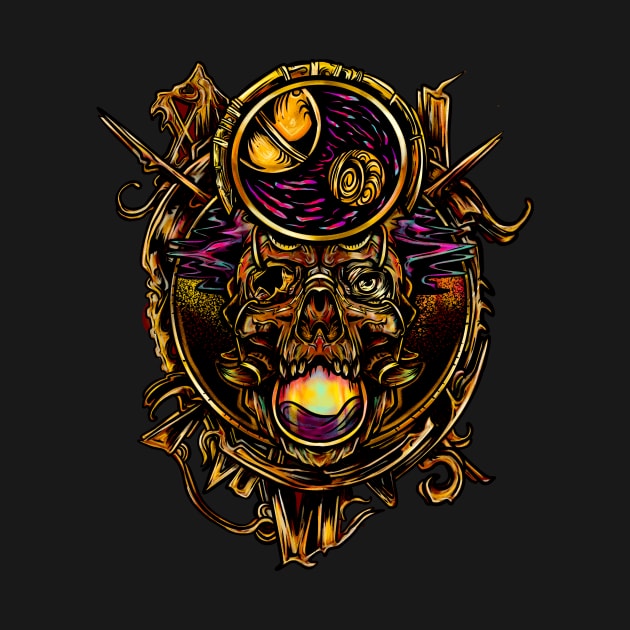 COSMIC SKULL by lestercamacho