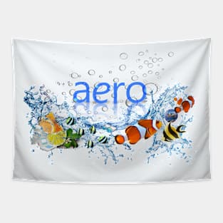 Frutiger Aero World Design Tapestry