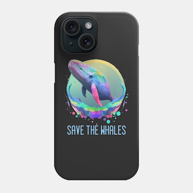 Save The Whales Phone Case by Hoomie Apparel